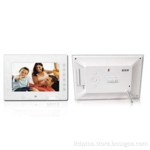 White HD 7 Inch Wedding Anniversary Digital Photo Frame Wit
